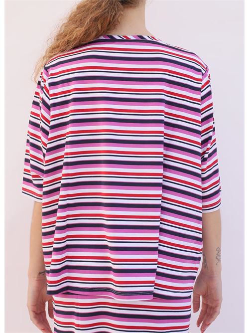 t-shirt a righe orizzontali Laboratorio Capri | AMALFIRIGAMULTI